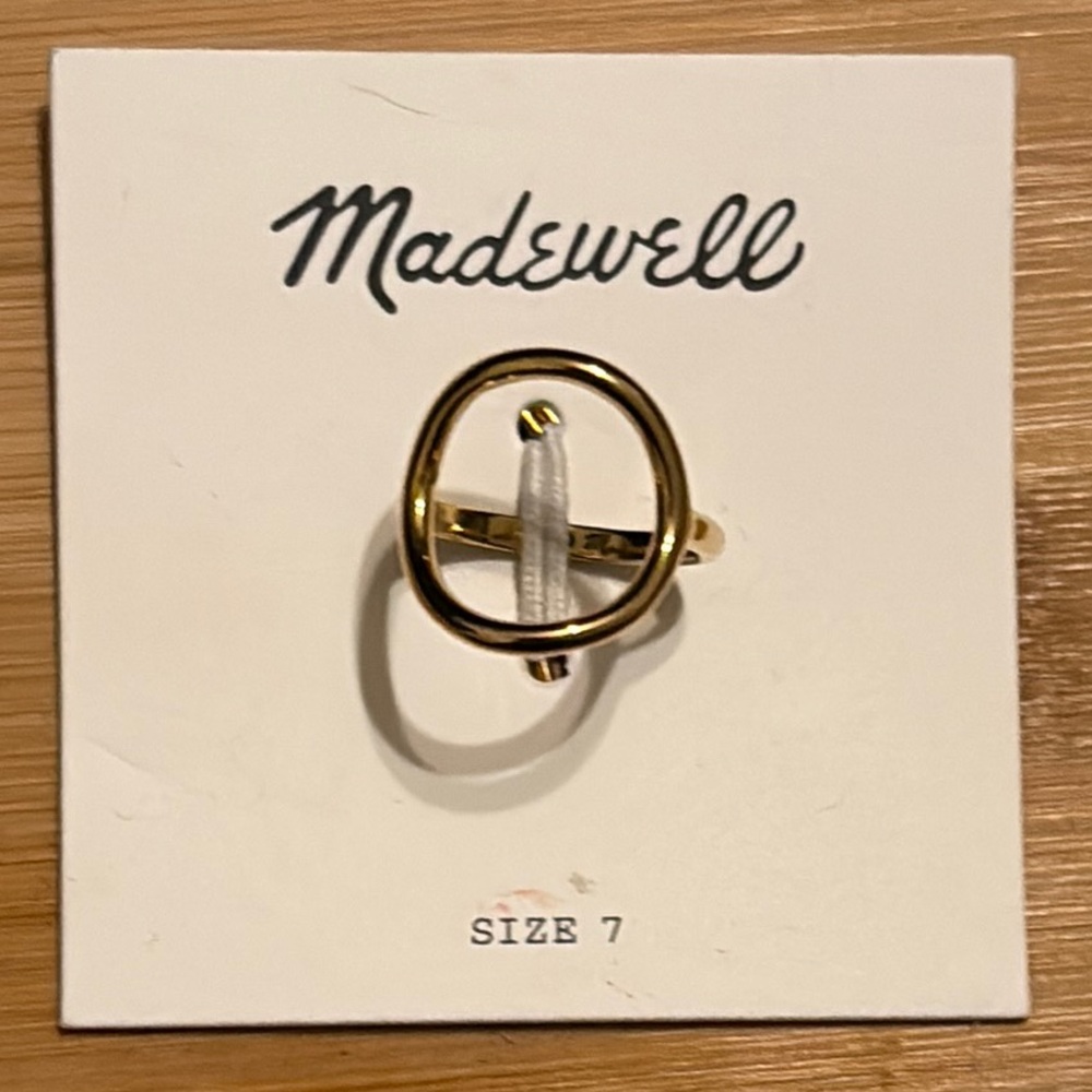 Madewell Gold Geometric Ring